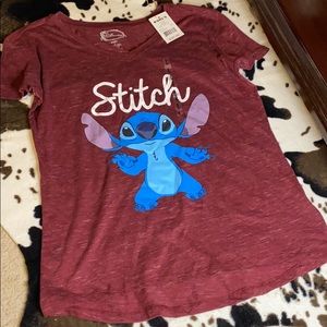 Maroon Stitch T-shirt